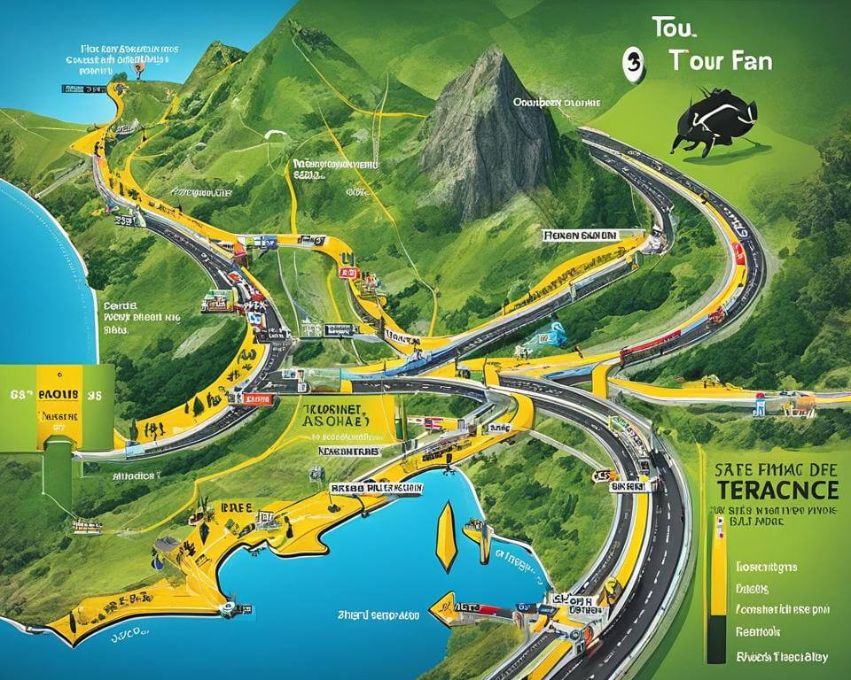 etappeschema Tour de France