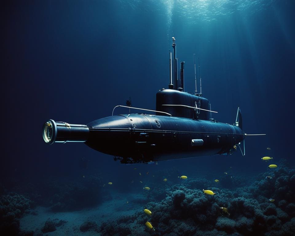 onderzeeboot met zuurstofvoorziening