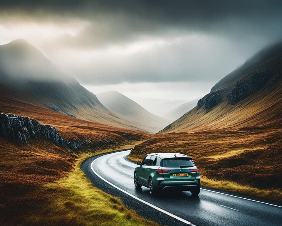 Rijden door de Schotse Hooglanden