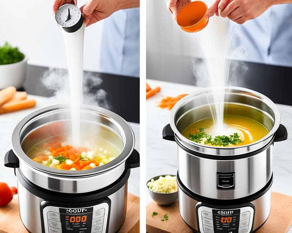 snelkookpan soep maken