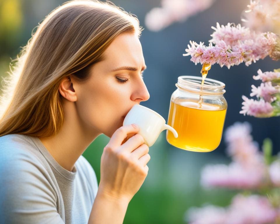 waarom helpt honing tegen keelpijn