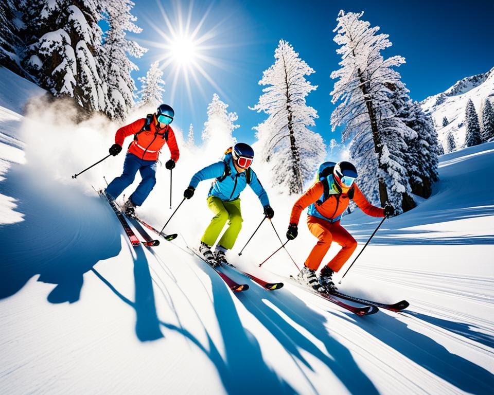 wintersport skiën