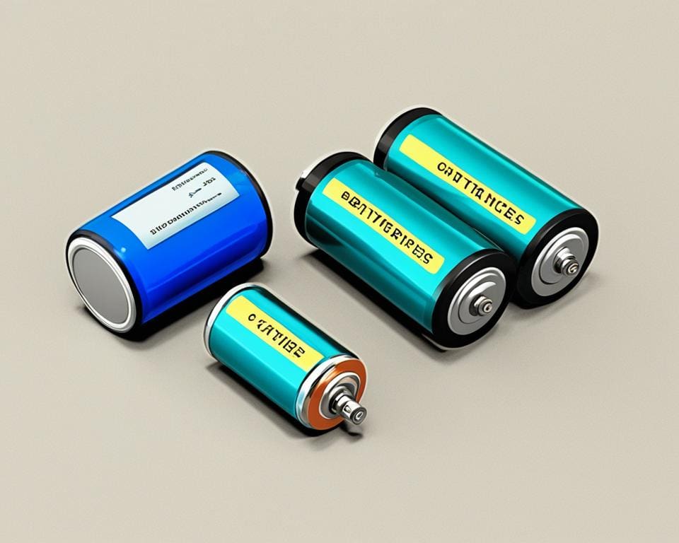 types batterijen: alkalinebatterijen, lithium-ionbatterijen, oplaadbare batterijen
