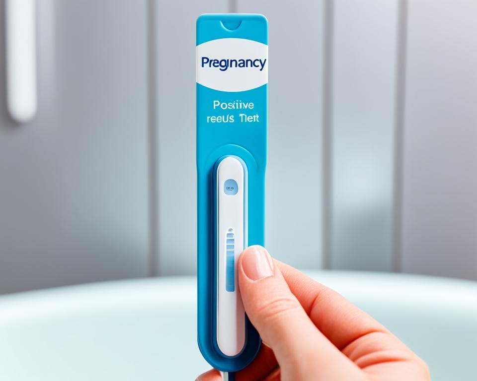 uitvoeren van een zwangerschapstest