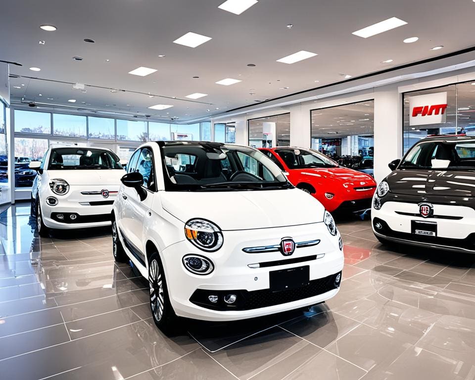 Fiat dealer MGH auto showroom