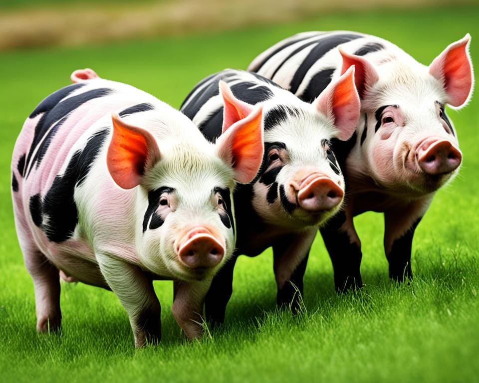 Speciaal geselecteerde varkensrassen
