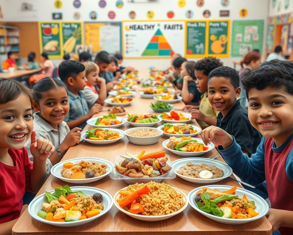 schoolmaaltijden en gezonde eetgewoonten