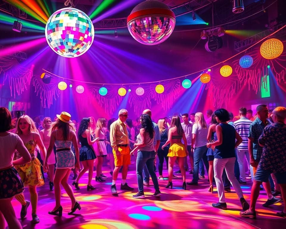 Discotheekavond met een funky thema en dansbare vibes