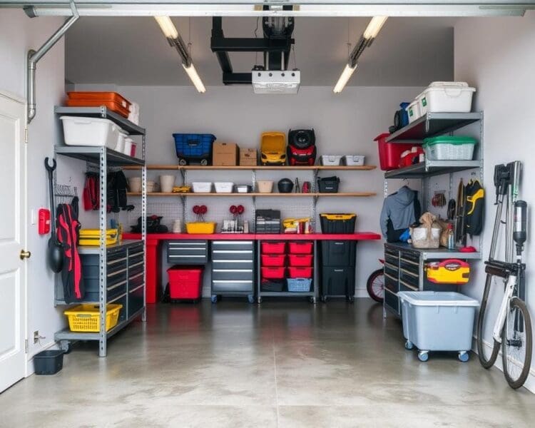 Handige opbergrekken voor een nette garage