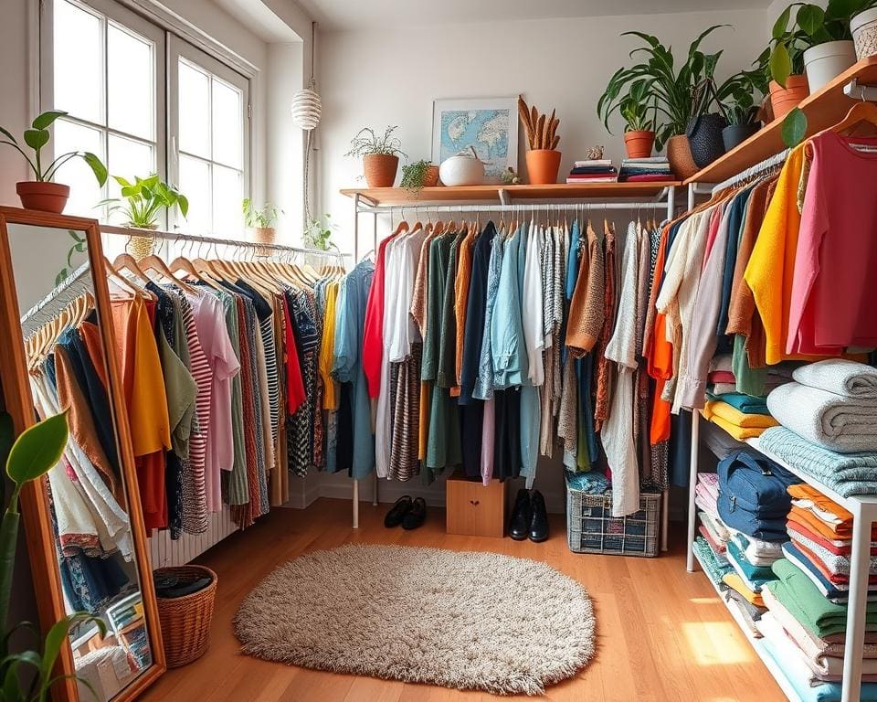 Hoe kun je een duurzame garderobe opbouwen met tweedehands kleding?