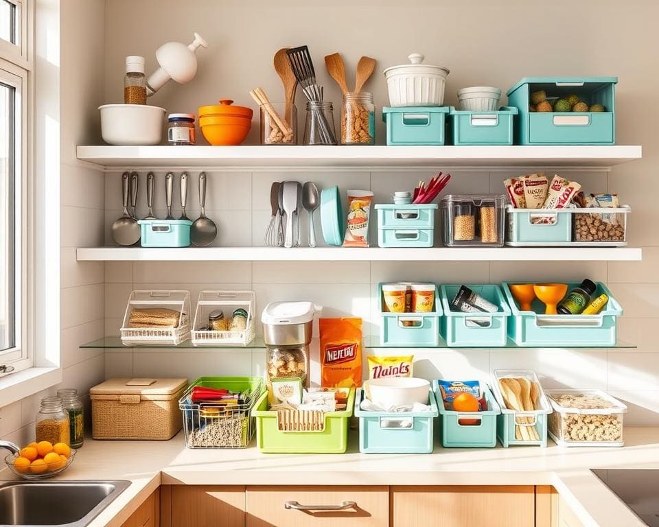 Keuken opruimen met handige opbergdozen