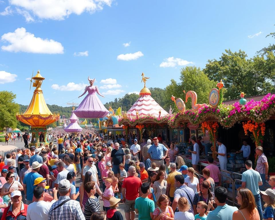 Pretparkdag vol shows, parades en interactief vermaak