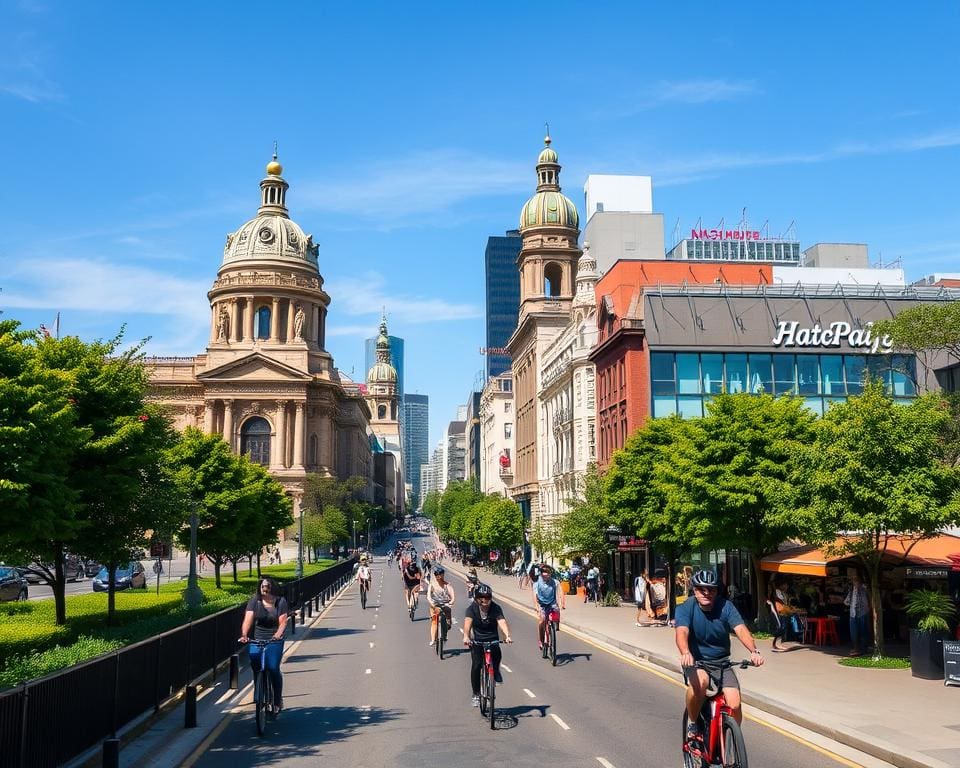 Stadsfietstocht langs historische monumenten en trendy hotspots