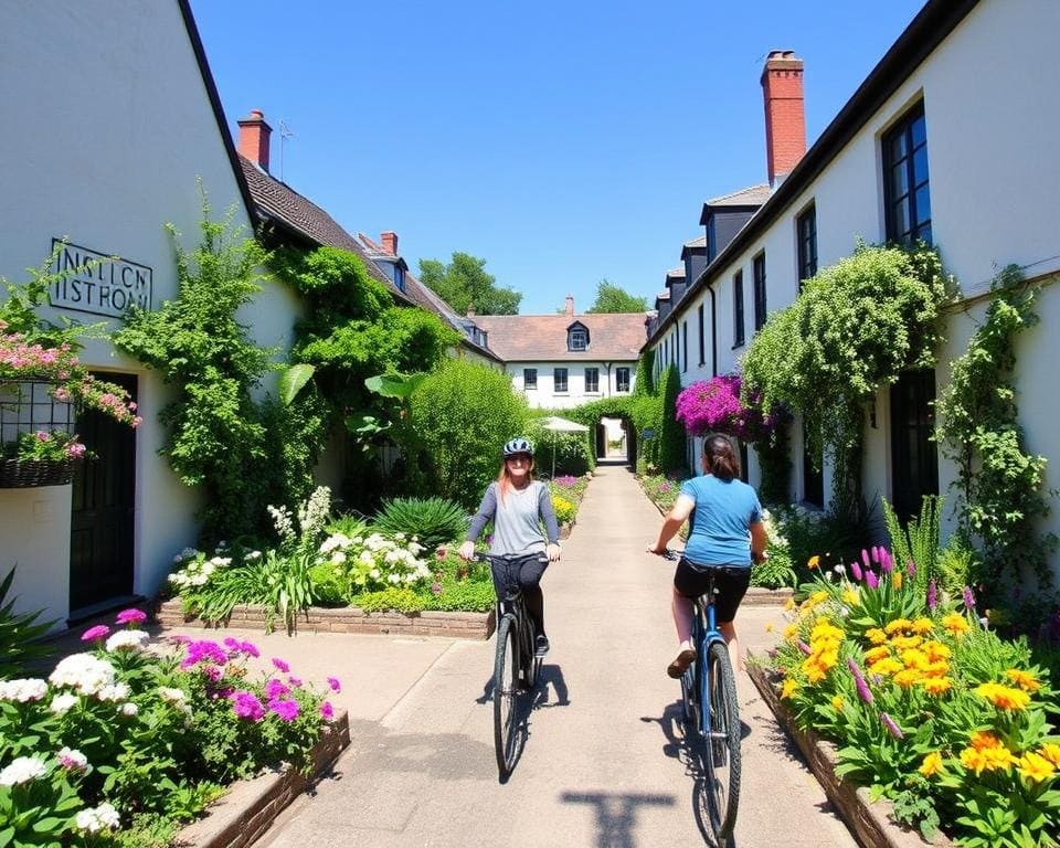 Stadsfietstocht langs verborgen hofjes en prachtige tuinen