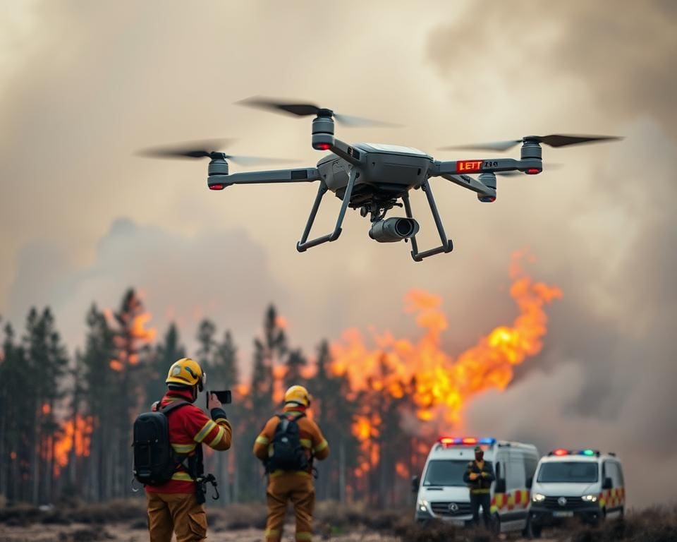 Technologie in brandbestrijding met drones