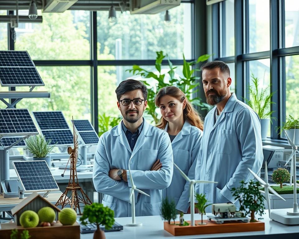 Wetenschappers en hun zoektocht naar schone energieoplossingen