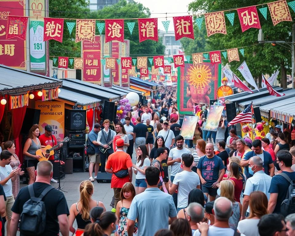 Festivaldag met een mix van straattheater, livemuziek en kunst