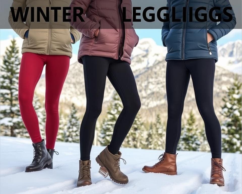 Warme leggings voor winterse buitenactiviteiten