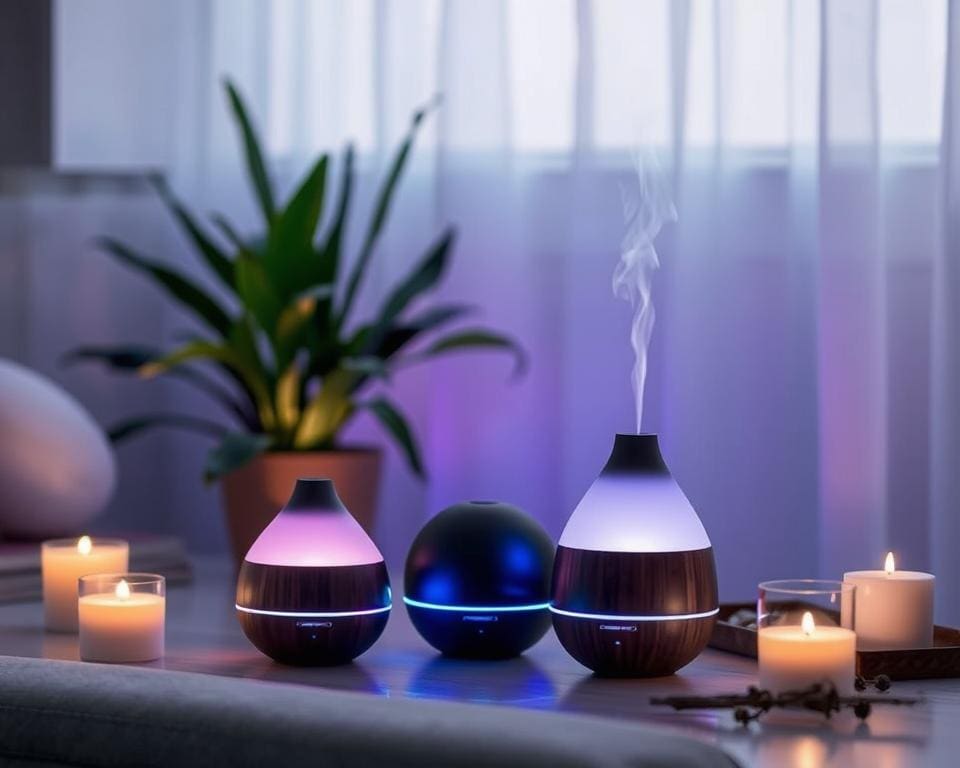 Aroma-diffusers met LED-licht voor een rustgevende sfeer