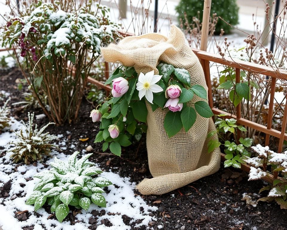 Hoe bescherm je een clematis tegen vorst?