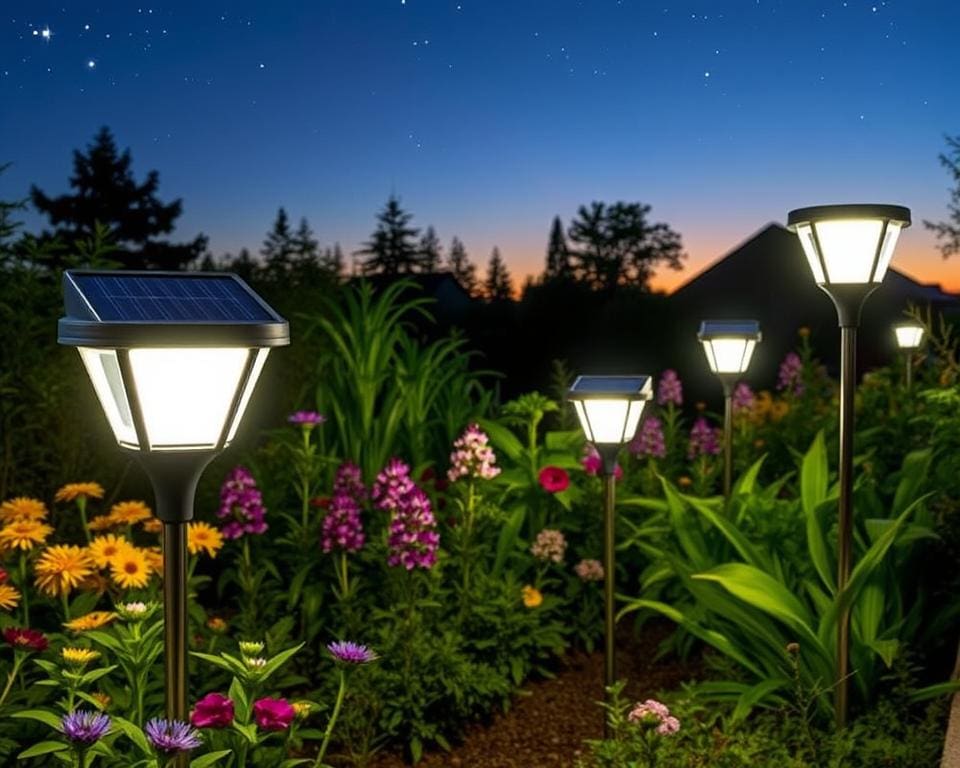 Tuinverlichting met zonnepanelen voor duurzame verlichting