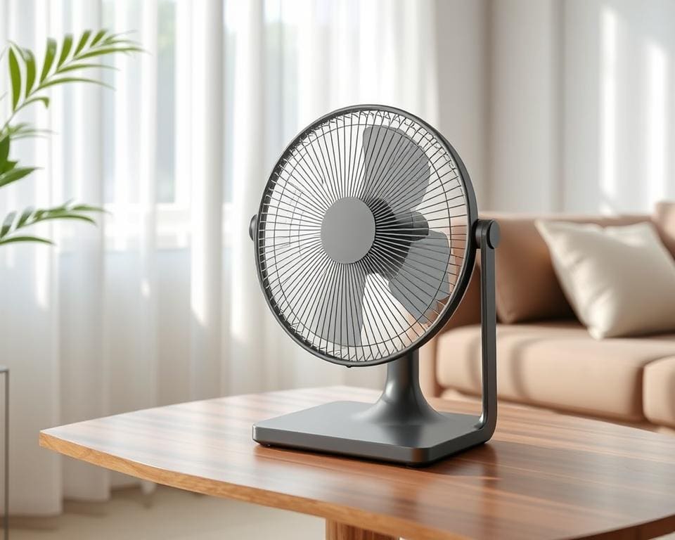 tafelventilator met een aanpasbare rotatiesnelheid