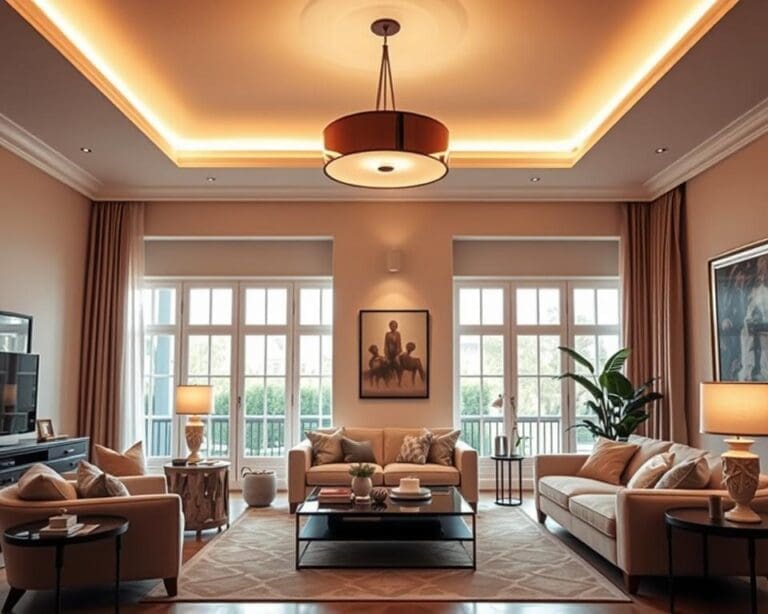 Plafondlampen voor een sfeervol verlichte woonkamer